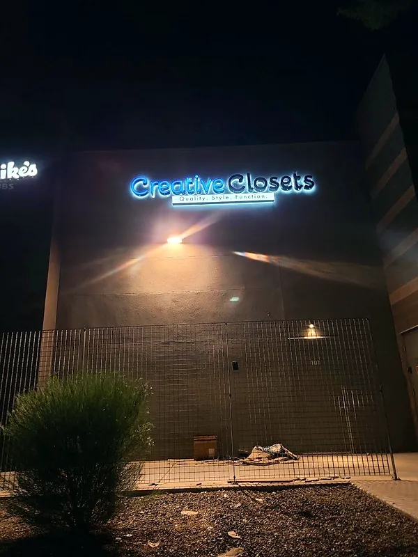 Channel letters for Creative Closets in Scottsdale, AZ by Win Signs
