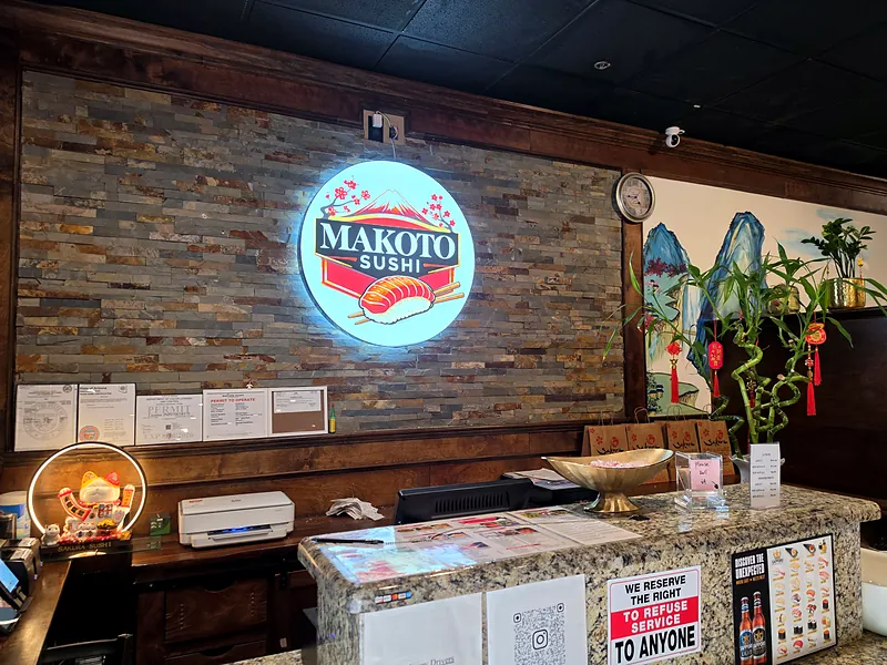 Interior lit logo for Makoto Sushi in Gilbert, AZ by Win Signs