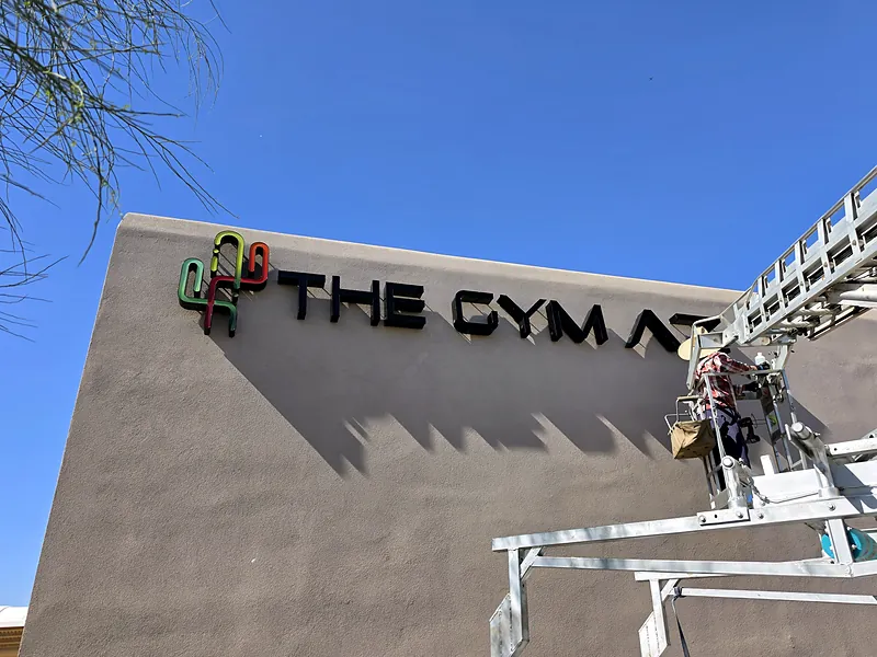Channel letters for The Gym AZ in Scottsdale, AZ by Win Signs